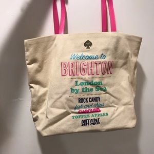 Used Kate spade canvas tote • non negotiable